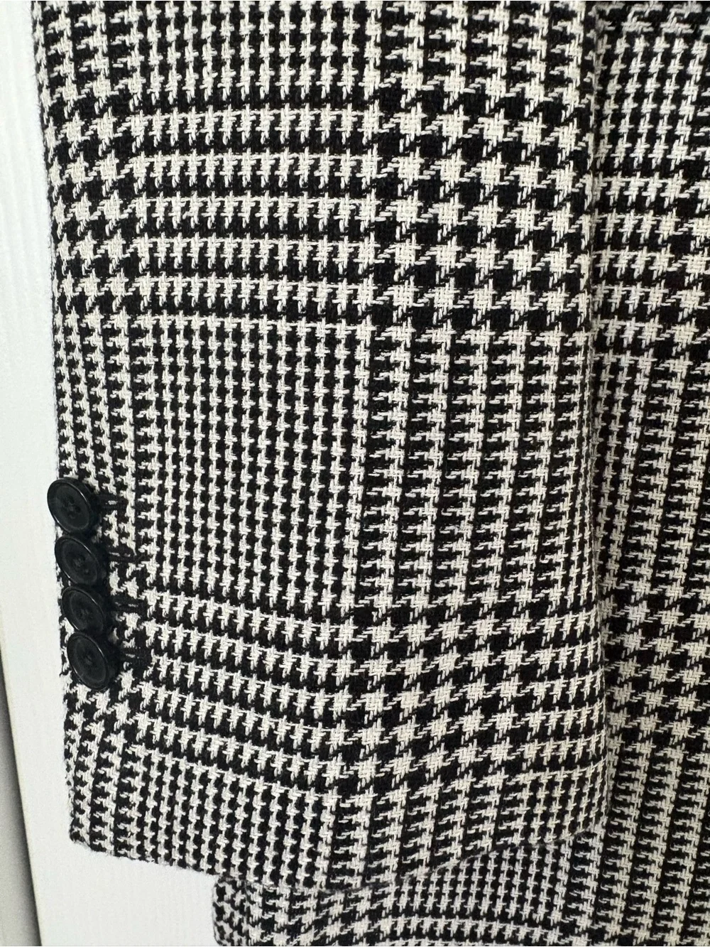 Suitsupply Black & White Glen Plaid Sport Coat Blazer
